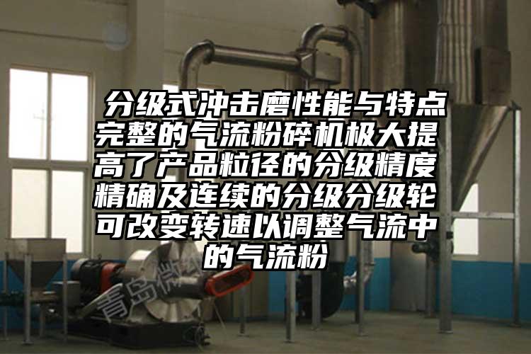 分級式衝擊磨性能與特點完整的91麻豆视频网站極大提高了產品粒徑的分級精度精確及連續的分級分級輪可改變轉速以調整氣流中的氣流粉
