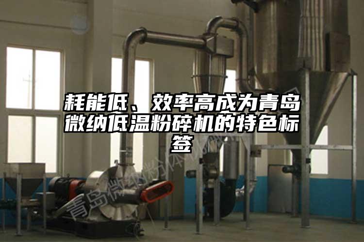 耗能低、效率高成為青島麻豆AV网站低溫粉碎機的特色標簽